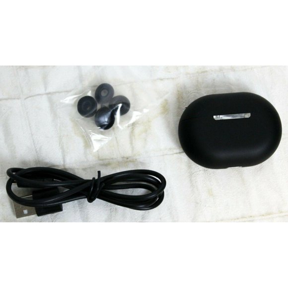 Ture Wireless Stereo Earbuds Black Wireless Headset w/ Case Accessories Model A1 - Picture 4 of 12